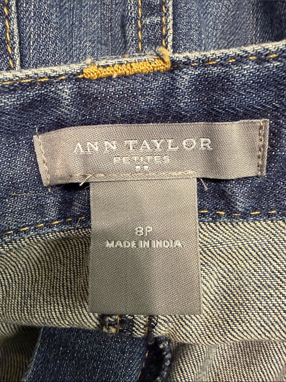 Ann Taylor Medium Blue Denim Midi Skirt - Picture 3 of 4